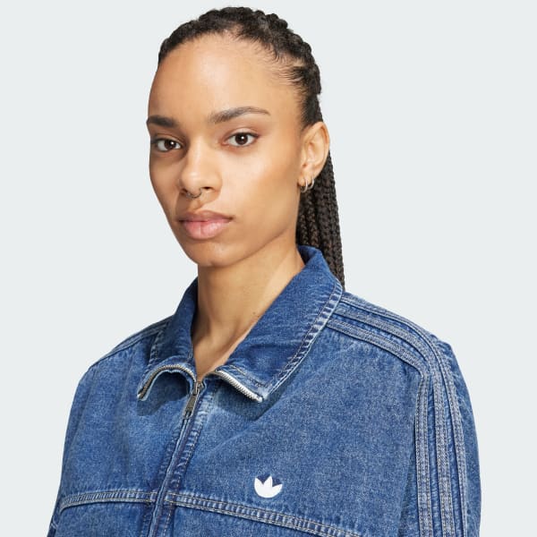 【oka】adidas エッセンシャルズ デニム セットアップ アディダス プレミアム エッセンシャルズ デニム トラックトップ
