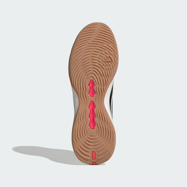 Rot Predator League Kids Fußballschuh, Hallenböden, umschlagbare Zunge