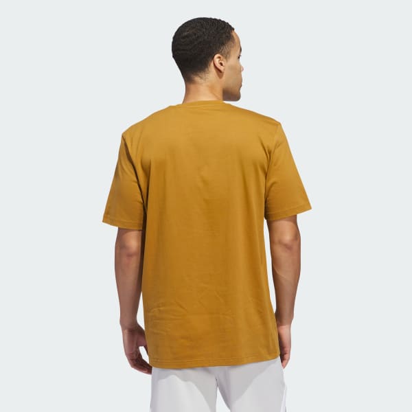 Marrom Camiseta Estampada Blue Summer Logo