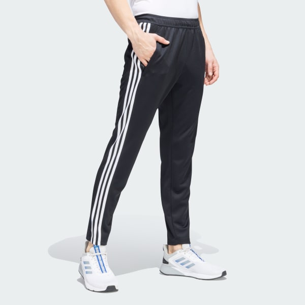 Black TRAINING ESSENTIALS BASE 3 STRIPES PANTS