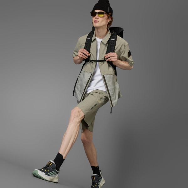 ベージュ ADIDAS DISNEY ナショナル ジオグラフィック WIND. RDY半袖シャツ