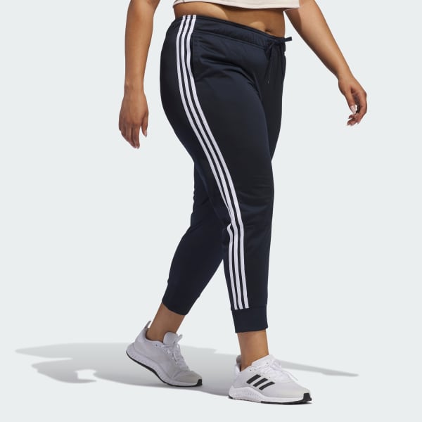 essentials warm up tapered 3 stripes track pants