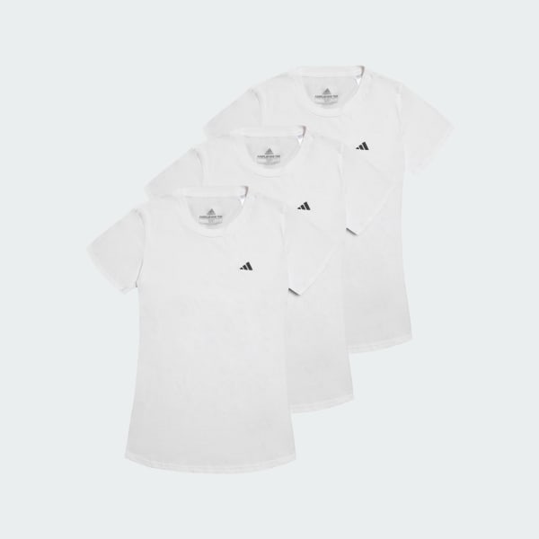 Blanco 3-Pack playeras algodón