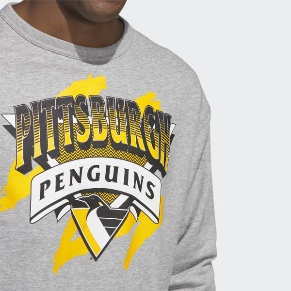 Men's Adidas Gray Pittsburgh Penguins Reverse Retro 2.0 Vintage Pullover Sweatshirt Size: Small