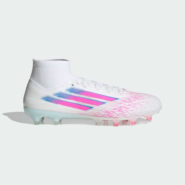 White F50 Sparkfusion Pro Firm Ground/Artificial Grass Boots