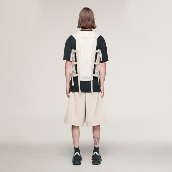 Brown Y-3 WIDE LEG SHORTS