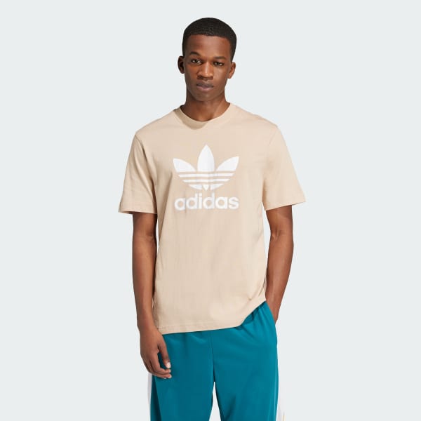 Beige T-shirt Trèfle Adicolor