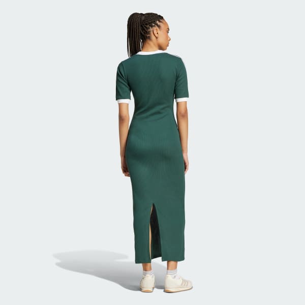 Verde Abito adicolor 3-Stripes Knit V-Neck