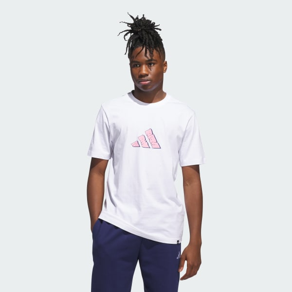 Branco Camiseta estampada Nostalgia dos anos 90