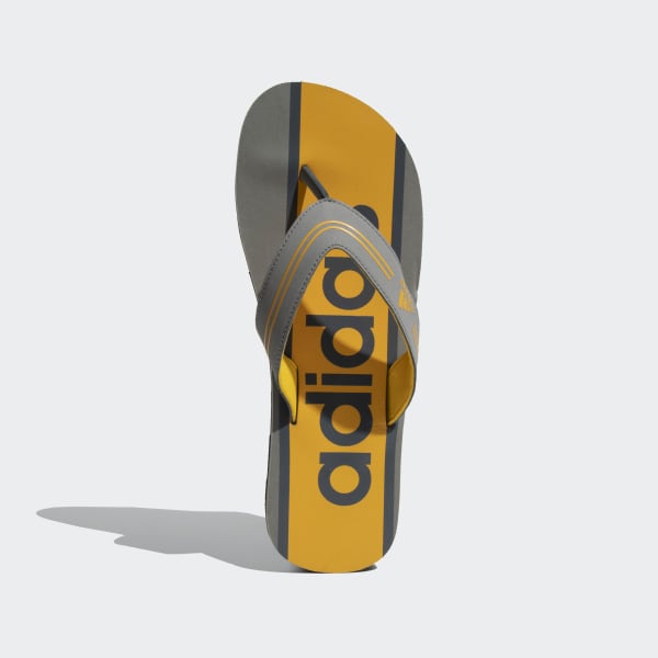 Adidas flip flops yellow outlet