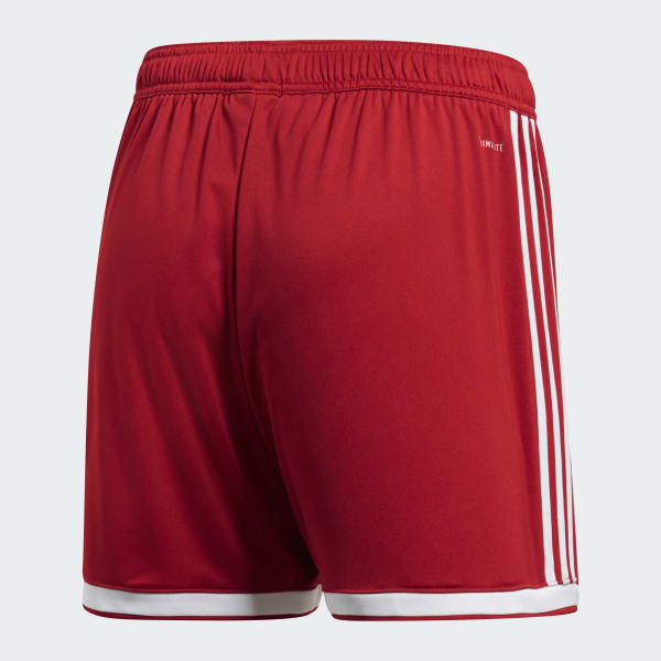 womens red adidas shorts