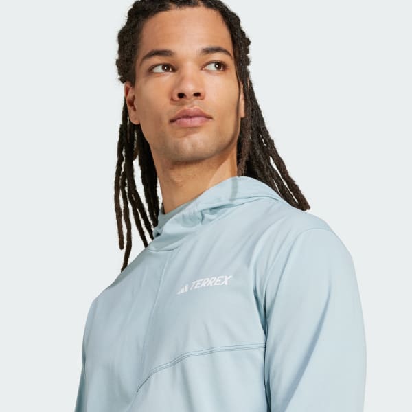 adidas Terrex Multi Climacool Hooded Long Sleeve Top - Grey