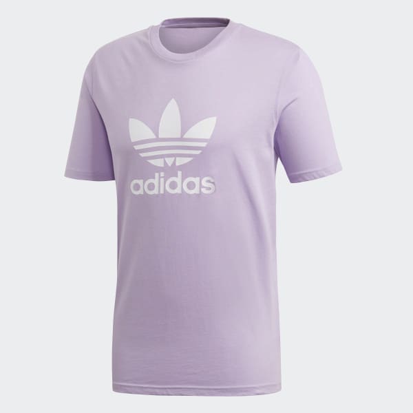 purple adidas original t shirt