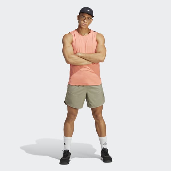 adidas Designed for Training Workout Tank Top - Orange