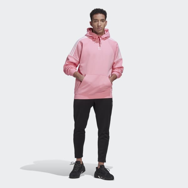 Rosado Polera con Capucha adidas Rekive L9805