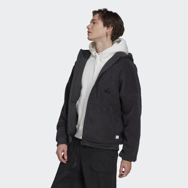 Grijs Polar Fleece Ritssweater GE261
