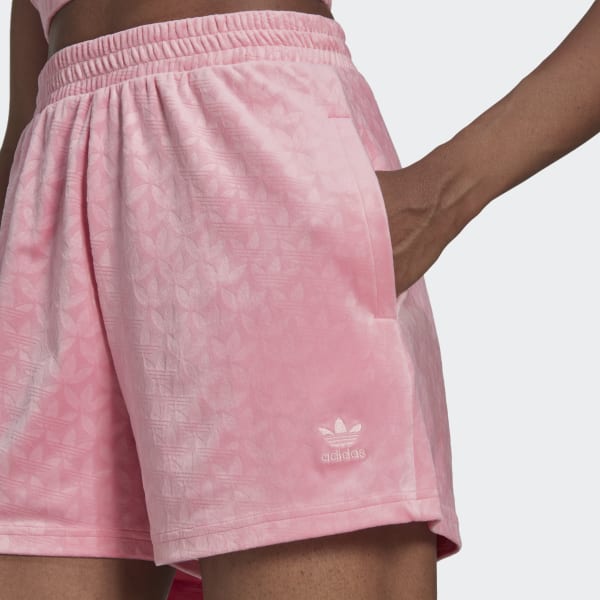 Pink Velvet Shorts