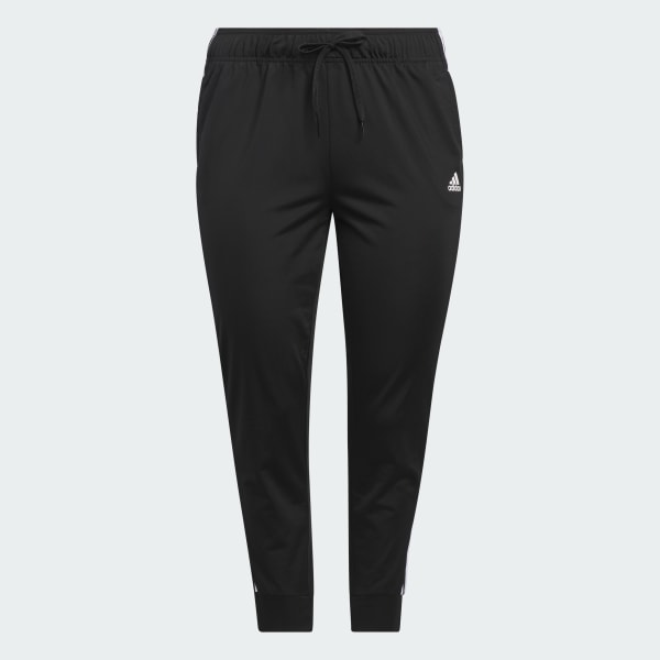 essentials warm up tapered 3 stripes track pants
