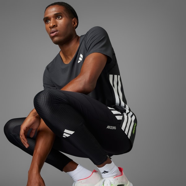 Preto Leggings de Running Adizero