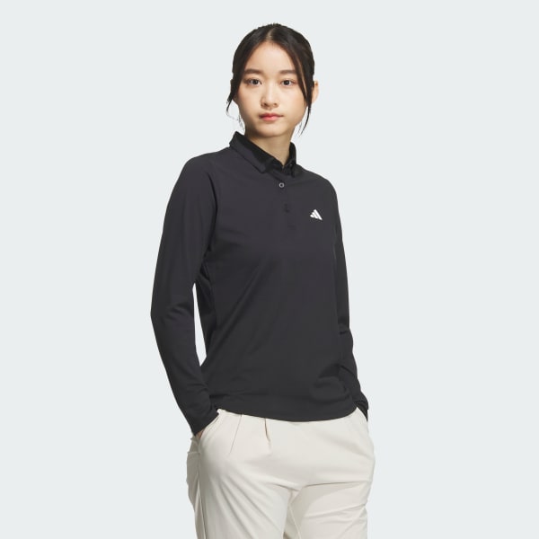 Black POLO-SHIRT LONG SLEEVE