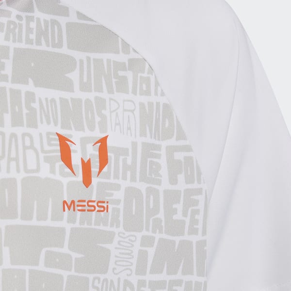 White Messi 10 Jersey