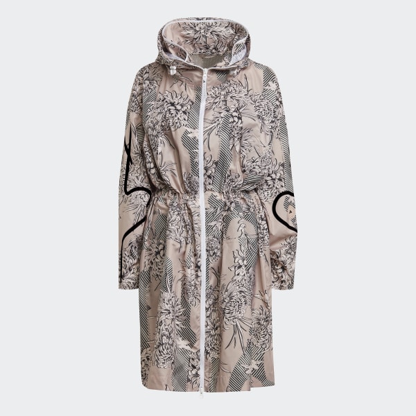 adidas by Stella McCartney Long Lightweight Allover Print Parka