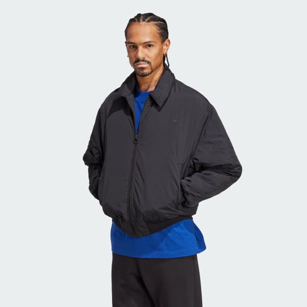 adidas Premium Essentials Crinkle Nylon Jacket - Black | Men's