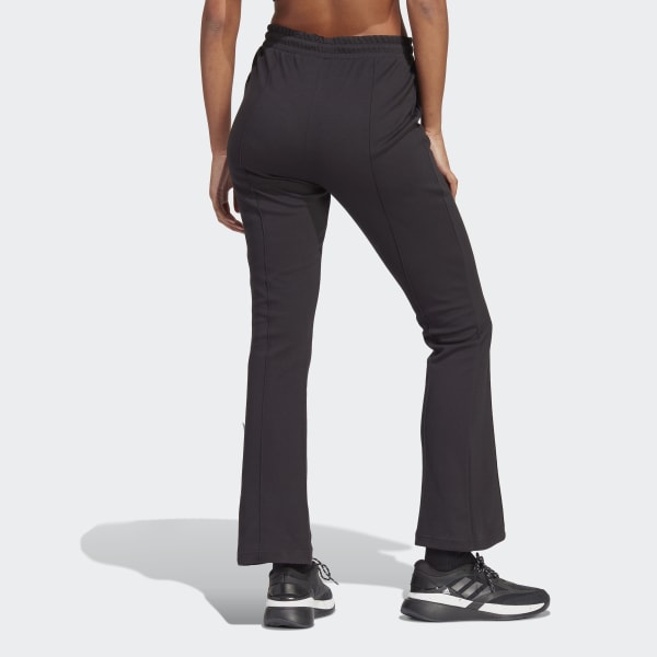 Black Allover adidas Graphic High-Rise Flare Joggers