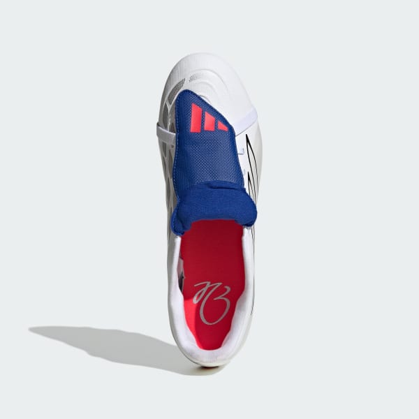 Blanco Calzado de Fútbol con Lengüeta Plegable para Terreno Firme/Multiterreno Predator Club