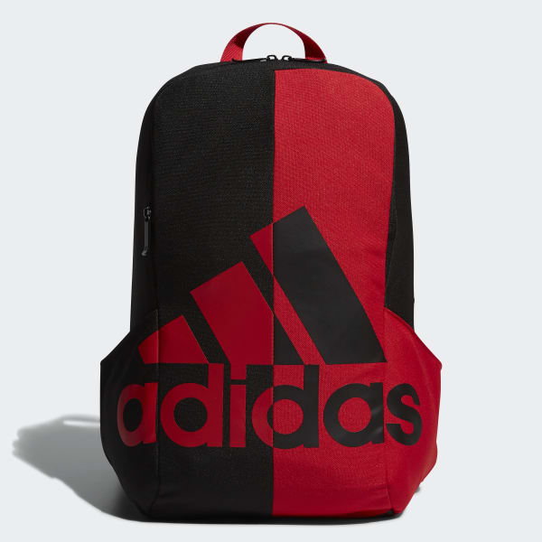 adidas red and black backpack