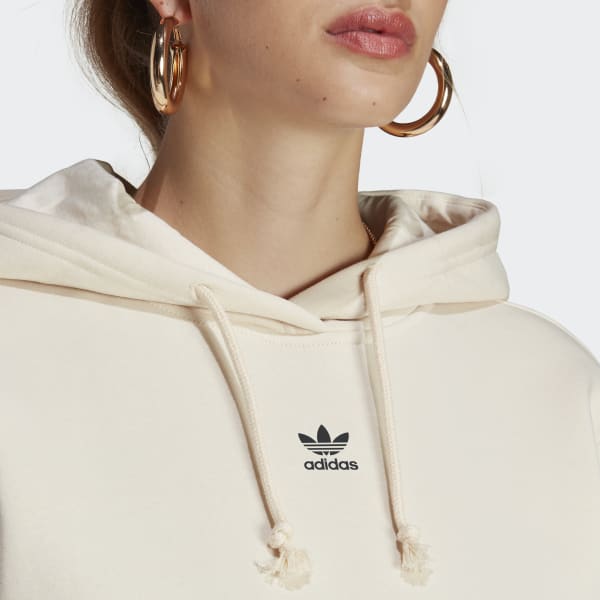 Beige Sweat-shirt à capuche molleton Adicolor Essentials