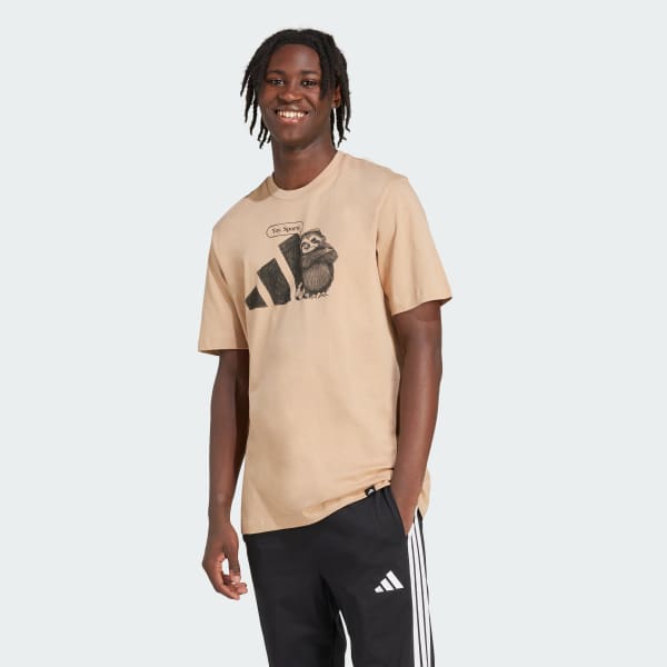 Brown Yay Sports Graphic Tee