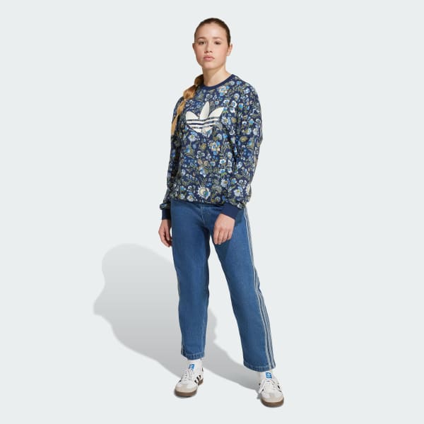 Azul Camisola adidas Originals X Liberty London – Criança