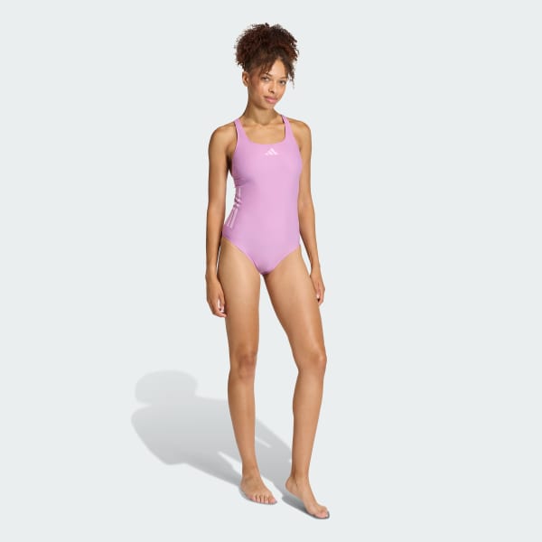 Violeta Traje de Natación C-Back 3 Franjas