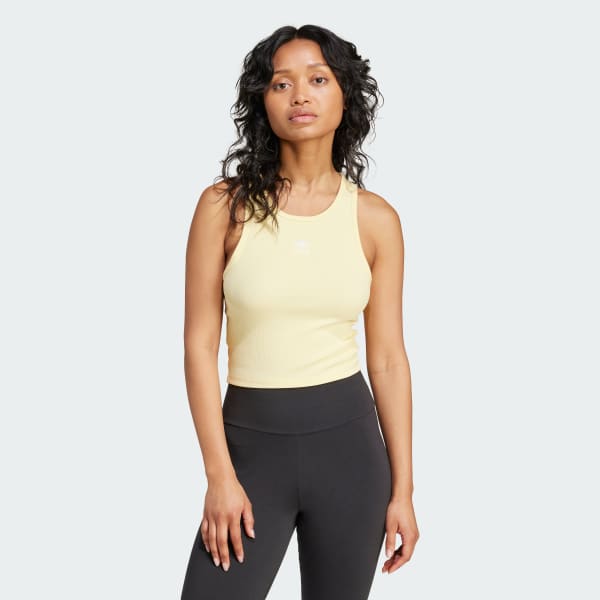 Yellow Essentials Ribbed Tank Top