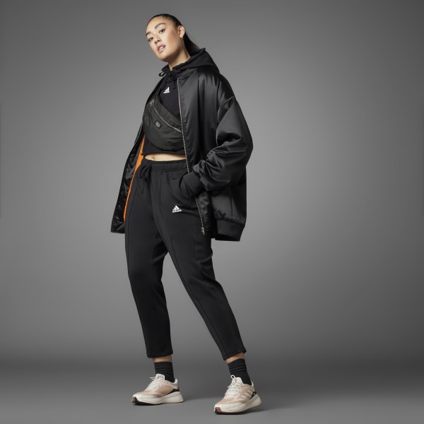 Preto Camisola Curta com Capuz Collective Power (Plus Size)