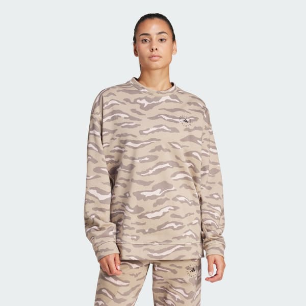 ブラウン adidas by Stella McCartney プリントスウェット