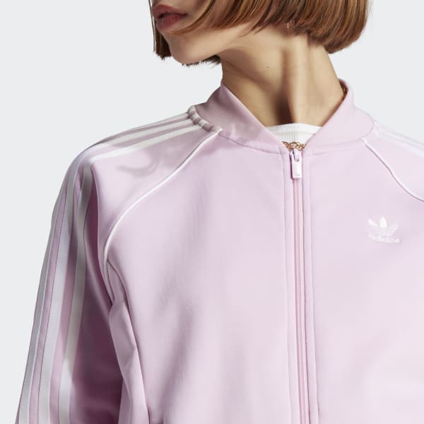 Adidas sst track jacket pink online