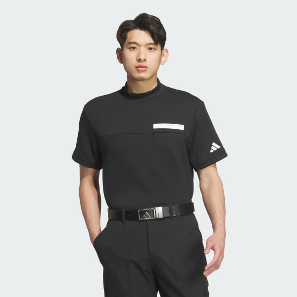 アディダス 【ゴルフ】チェストポケット付き モックネック 半袖