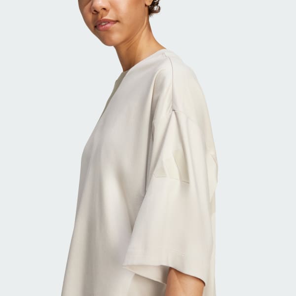 日本最大のブランド Soft adidas Lux with Shipping Free | Beige - Tee Loose トップス