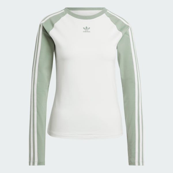 adidas Slim Fit Long Sleeve Long Sleeve Top White adidas Ireland