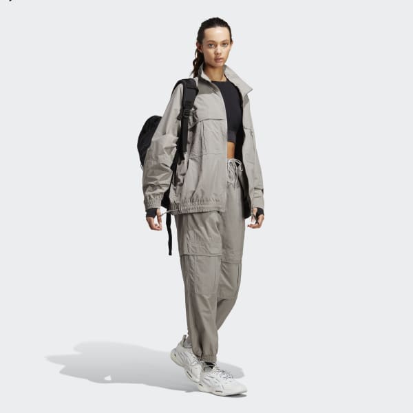 Grey adidas by Stella McCartney TrueCasuals Woven Solid Track Jacket