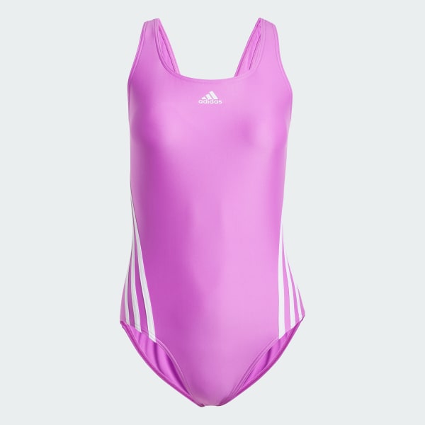 Purple 3-Stripes Swimsuit