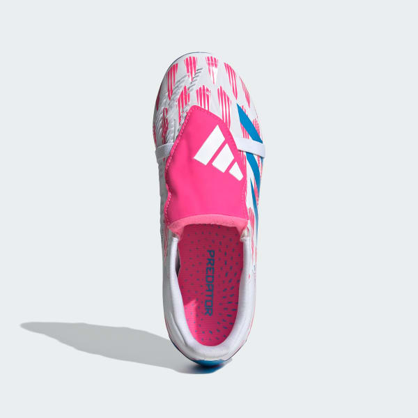 White Predator Elite Fold-Over Tongue Firm Ground Boots Kids