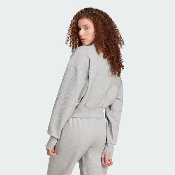 All white adidas track jacket online