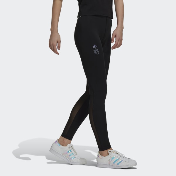 Black Olympique Lyonnais Leggings