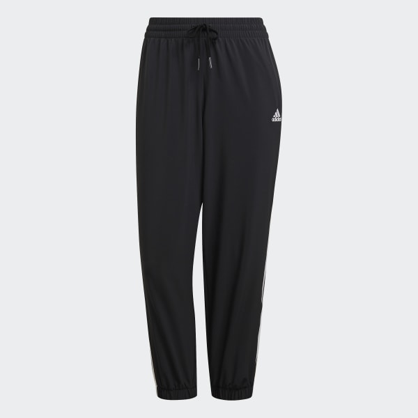 Pantalón adidas Jogger Mujer Fitness 3 Franjas Negro