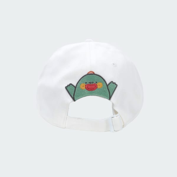 White adidas BB  CAP x DMEOW