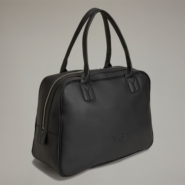 Black Y-3 Leather Airliner Bag