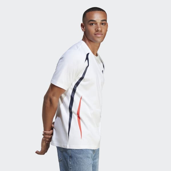 White Colourblock Tee